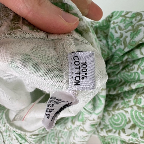 Sue Sartor Ibiza Triple Tier Hostess Maxi Dress Basil/Cardamom Size Large - Picture 11 of 12